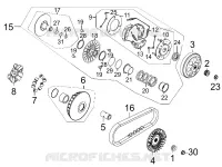 EMBRAGUE / VARIADOR  400 kymco-motocicleta XCITING XCITING 400I 4T EURO III 21
