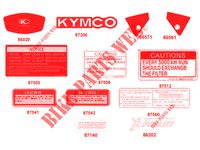 PEGATINAS para Kymco XTOWN 125 I CBS EURO 4