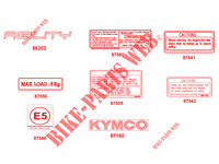 PEGATINAS para Kymco AGILITY 50 12 4T EURO 4