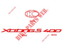PEGATINAS para Kymco XCITING S 400I ABS 4T EURO 4