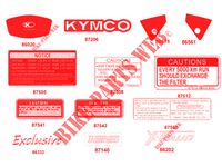 PEGATINAS para Kymco XTOWN 125 I CBS EXCLUSIVE EURO 4