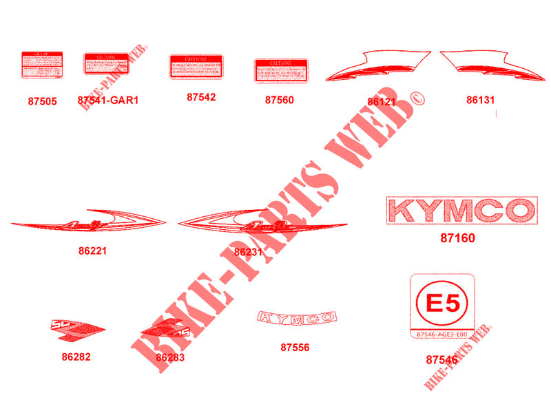 PEGATINAS para Kymco AGILITY 50 ST 4T EURO 4