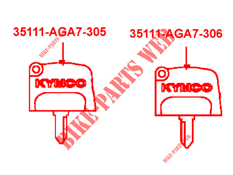 LLAVE MAESTRA para Kymco MXU 550I EPS IRS 4T T3B