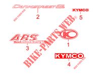 PEGATINAS LIMITED EDITION para Kymco DINK STREET 300 I ABS EURO III -avec warning-