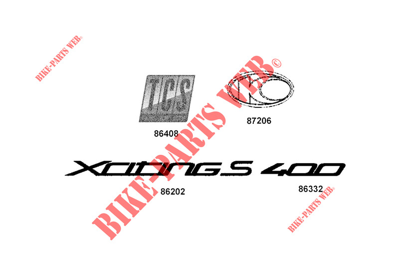 PEGATINAS para Kymco XCITING S 400i TCS 4T EURO 5