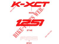 PEGATINAS para Kymco K-XCT 125 I ABS 4T EURO III