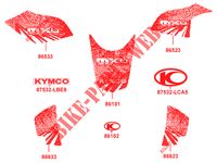 PEGATINAS para Kymco MXU 300 US GREEN LINE 4T EURO II 