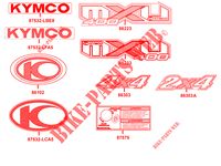 PEGATINAS para Kymco MXU 400 2X4 - 4X4 4T EURO II