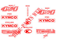 PEGATINAS para Kymco MXU 500 IRS 4X4 4T EURO II
